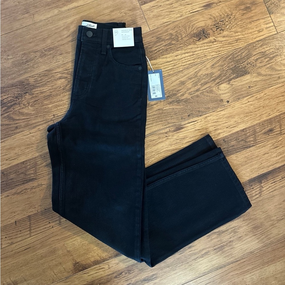 Universal Thread Black High Rise Straight Leg Jeans